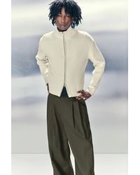 Weekday - Relaxed Knitted Zip Cardigan - Lyst