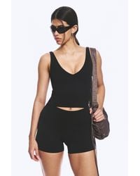 Weekday - Cropped Plunge Sports Top - Lyst