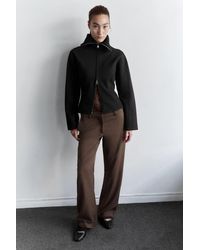 Monki - Low-Rise Straight Suit Trousers - Lyst