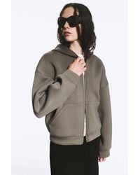 Weekday - Oversized Scuba-Zip-Hoodie - Lyst