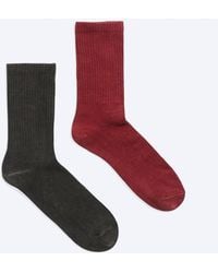 Weekday - 2-Pack Washed Crew Socks - Lyst
