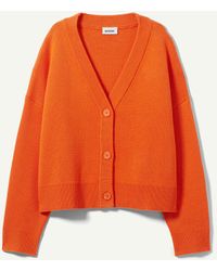 Weekday Eli Cardigan in Black | Lyst UK