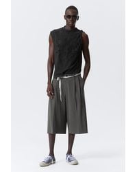 Weekday - Loose Fit Pleated Suit Shorts - Lyst