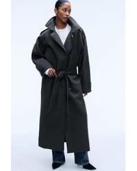 Weekday - Belted Wool-Blend Coat - Lyst