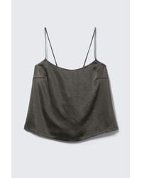Weekday - Washed Satin Pyjama Top - Lyst