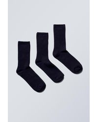 Weekday - 3er-Pack Socken Noah - Lyst