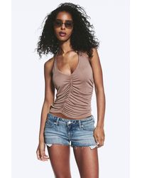 Monki - Ruched Halter Jersey Top - Lyst