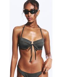 Weekday - Strappy Wired Halter Bikini Top - Lyst