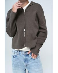 Weekday - Knitted Zip-Through Hoodie - Lyst