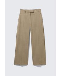 Monki - Low Rise Suiting Trousers - Lyst