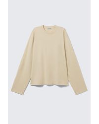 Weekday - Long-Sleeved Boxy Cotton T-Shirt - Lyst