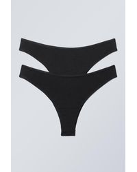 Weekday - 2-Pack Cheeky Modal Brazilian Briefs - Lyst