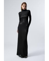 Weekday - Long-Sleeved Turtleneck Maxi Dress - Lyst