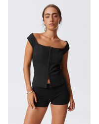 Weekday - Ärmelloses Top Mit Weitem Ausschnitt - Lyst