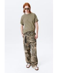 Weekday - Grafische Twill-Hose Mit Relaxter Passform - Lyst