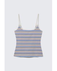 Monki - Slim Strap Tank Top - Lyst
