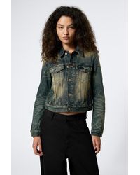 Weekday - Regular Fit Denim Trucker Jacket - Lyst