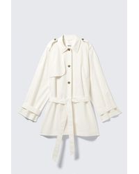 Monki - Rosabel Loose Single-Breasted Trench Coat - Lyst