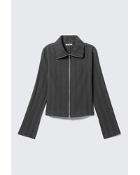 Weekday - Slim Long-Sleeved Zip Shirt - Lyst