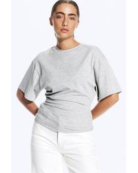 Weekday - Draped Fitted T-Shirt - Lyst