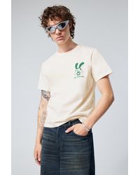 Weekday - Graphic Cotton Jersey T-Shirt - Lyst