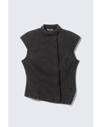 Weekday - Structured Asymmetric Cotton Top - Lyst