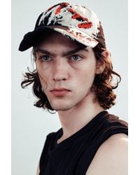 Weekday - Distressed Embroidered Baseball Cap - Lyst