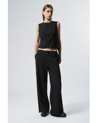 Weekday - Cut-Off Waistband Frayed Suiting Trousers - Lyst