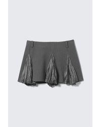 Weekday - Pleated Insert Mini Skirt - Lyst