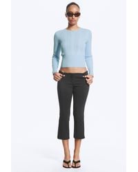 Monki - Low Rise Capri Trousers - Lyst