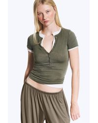 Weekday - Henley Short-Sleeved Top - Lyst
