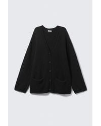 Monki - Oversized V-Neck Cardigan - Lyst