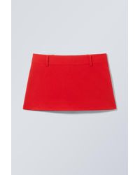 Weekday - Minirock Mit Niedriger Taille - Lyst