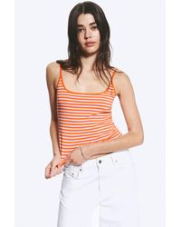 Monki - Slim Strap Tank Top - Lyst