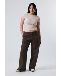 Weekday - Loose Carpenter Canvas Trousers - Lyst