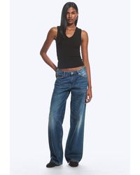 Weekday - Ample Low Rise Loose Wide Jeans - Lyst