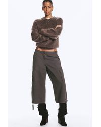 Weekday - Low-Rise Cropped Cargo Trousers - Lyst