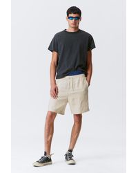 Weekday - Relaxed Linen Drawstring Shorts - Lyst