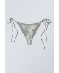 Weekday - Strappy Printed Bikini Bottoms - Lyst