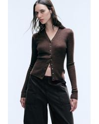 Weekday - V-Neck Merino Cardigan - Lyst