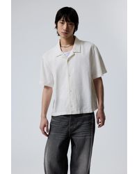 Weekday - Loose Short Sleeve Linen Blend Shirt - Lyst