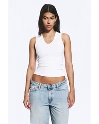 Weekday - 2-Pack Ribbed V-Neck Tank Top - Lyst
