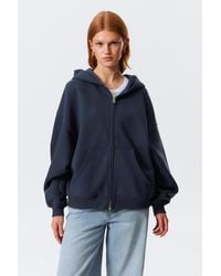 Weekday - Oversized Heavyweight Zip Hoodie - Lyst