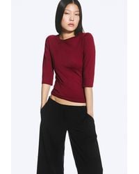 Weekday - Fitted Three-Quarter Sleeve Top - Lyst