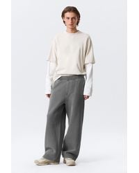 Weekday - Loose Heavyweight Cotton Sweatpants - Lyst