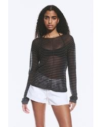 Weekday - Loose Sheer Knitted Sweater - Lyst