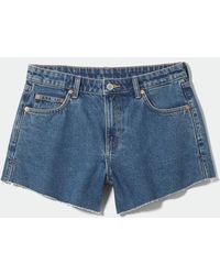 eya Damen Bekleidung Kurze Hosen Jeans-Shorts und Denim-Shorts Weekday jeans-shorts aus baumwollmix in Blau 