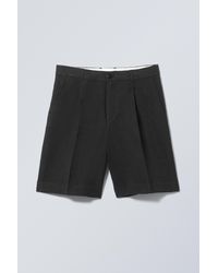 Weekday - Loose Linen Suit Shorts - Lyst