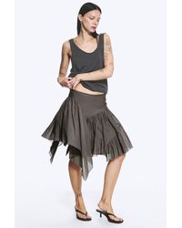 Weekday - Asymmetric Cotton Midi Skirt - Lyst