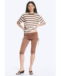 Monki - Ruched Regular Capri Pants - Lyst